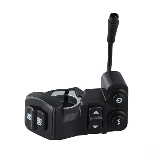 NEIQIUWING 6�s�� �X�N�[�^�[�R���g���[���{�^�� Kukirin G2 Pro/G2 Pro DB/G2 Max�p �d���X�N�[�^�[�n���h���o�[�X�C�b�` �z�[���ƃE�B���J�[�@�\�p �ϖ��Ր��v���X�`�b�N�������i �u���b�N