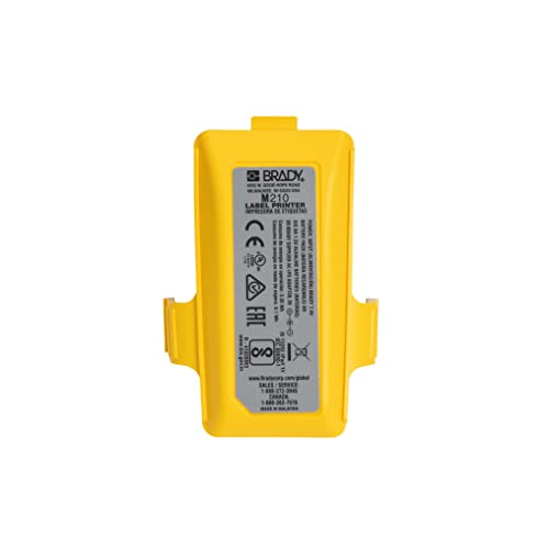 Tapa de batería Brady M210-BATTCOV para impresoras BMP21-PLUS y M210, amarillo