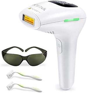 XSOUL At-Home IPL Hair Removal for Women and Men Permanent Hair Removal 500,000 Flashes Painless Hair Remover on Armpits Back Legs Arms Face Bikini Line, Corded