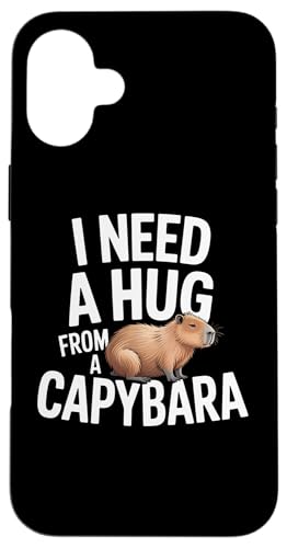 Funny I Need A Hug from a Capybara �X�}�z�P�[�X iPhone 16 Plus �p