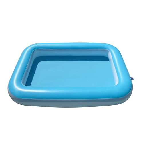 Inflatable Splash Pool for Kids, Plastic Wading Pools