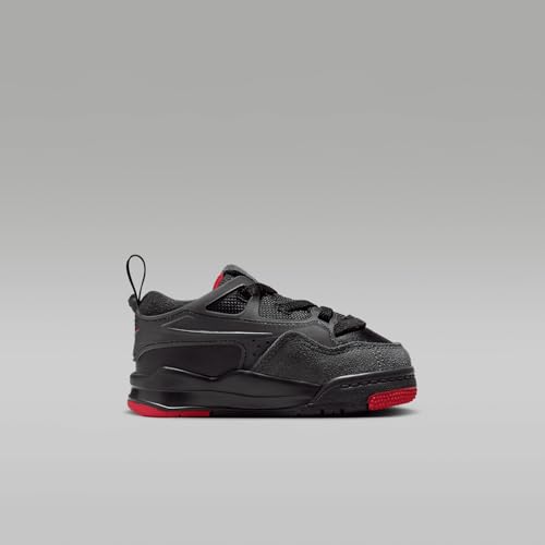 Jordan 4 RM Baby/Toddler Shoes (FQ7937-060, Black/Anthracite/Varsity Red)3