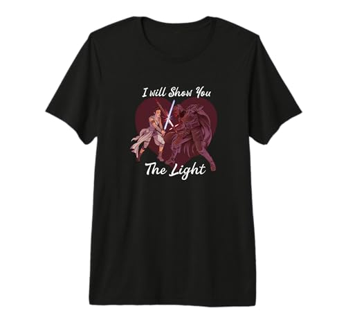 T-shirt Star Wars Kylo Ren &amp; Rey en coton premium et finitions durables