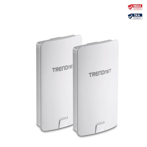 Image of TRENDnet 14 DBI WiFi AC867 Outdoor Poe Preconfigured Point-to-Point Bridge Kit, 14 DBI Directional Antennas, for Point-to-Point WiFi Bridging Applications, 5GHz, AC867, TEW-840APBO2K