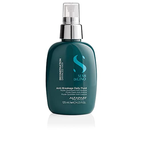 Alfaparf Milano Semi Di Lino Reconstruction Reparative Anti-Breakage Daily Fluid - Professional Salon Quality - For Damaged Hair - Repairs, Provides Shine and Volume - 4.23 fl. oz.