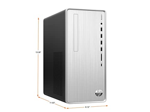 Image of HP Pavilion Desktop PC, AMD Ryzen 7 5700G, 16GB RAM, 256GB SSD, 1TB HDD, 4 USB Ports, Windows 11 Home, 1-Year Warranty