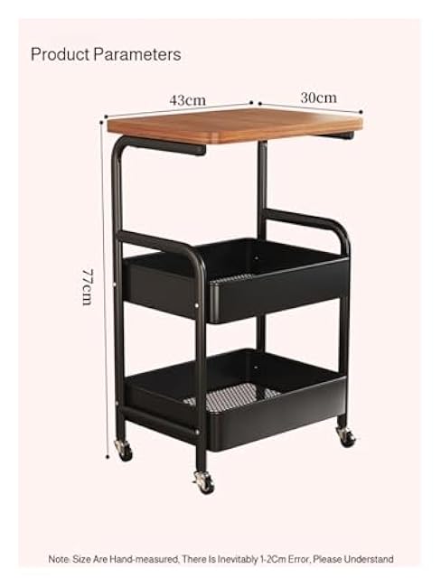 ´¢Îï³µ 2-Tier Rolling Storage Cart with Wheels - Multi Layer Open Shelf Organizer, Mobile Utility Rack for Kitchen, Office, Home Use, Space Saving Design(Color5)-3rq5dGo0
