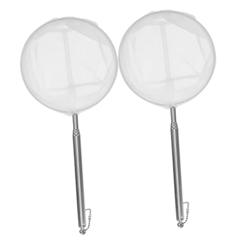 TOYANDONA 2pièces Épuisette Télescopique avec Long Manche Filet pour Aquarium Bassin Lot de Épuisettes
