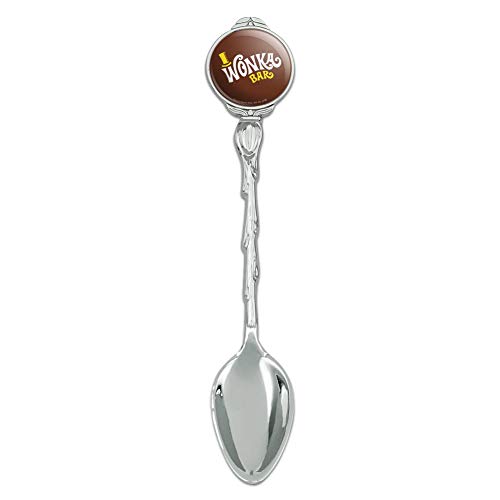 Willy Wonka and the Chocolate Factory Wonka Bar Logo Novelty Collectible Demitasse Tea Coffee Spoon
