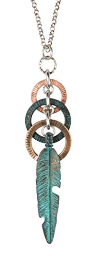 SPUNKYsoul Feather Circle Long Necklace for Women Collection 6