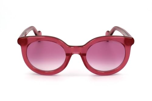 Moncler Men's Modern Rectangular Sunglasses, Pink (Fucsia Luc/Viola Grade E), 512