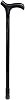 Transformacion Pongnas Black Height Adjustable Metal Cane 716392