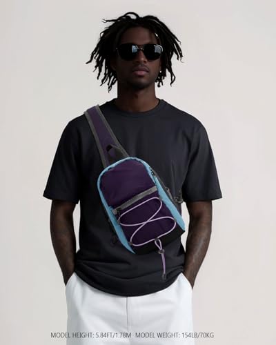 Crossbody Sling Backpack Sling Bag for Women Men, Crossbody Shoulder Blet Bags, Travel Daypack bag Purse for women3