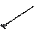 Woodraphic Signature Professional Dual Function Scriber Gauge for Measuring and Marking - All in One Aluminum Steel Framing Tool for Professional Carpentry Use - 600mm(New) Metric