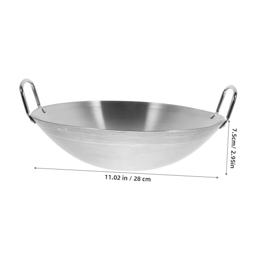 Wok de acero inoxidable con tapa y gran capacidad miniatura 5
