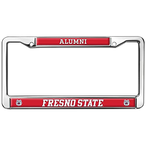Fresno State Alumni Design Full Size Standard License Plate Metal Frame