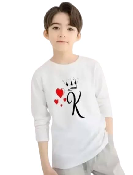 Image of Kids Boys Printed Round Neck Stylish Polyester T-Shirt