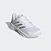 Adidas Women's CourtJam Control 3, White/Silver Metallic/Grey, 8