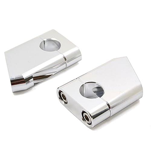 Pontet guidon 22mm alu argent pour Yamaha, rehausseur robuste durable