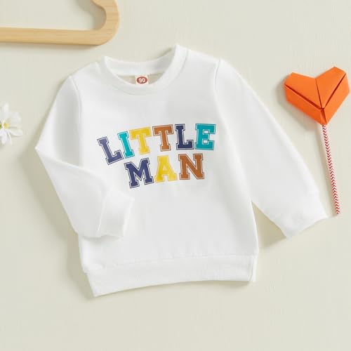 Karuedoo Mommy and Me Matching Outfits Letter Print Crewneck Long Sleeve Sweatshirt Top Mom and Son Matching Shirts3