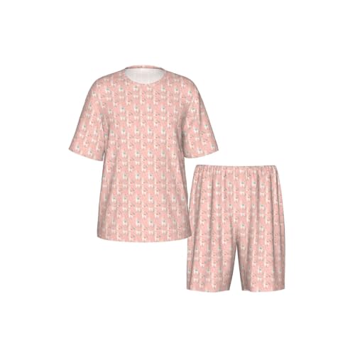 Pyjama extensible hommes imprimé cactus doux pour vêtement de nuit