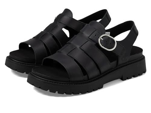 Sandales Fisherman Timberland femme chaussure été cuir noir