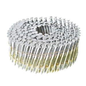 #US 3600Pcs Siding Nails 1-3/4" x 0.092"Collated Wire Coil Full Round Head 15 Degree