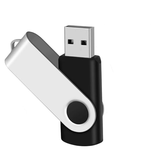 Image of 4GB USB Flash Drive 2-Pack EASTBULL USB 2.0 Drives Swivel USB Stick Memory Stick Metal Pen Drive (Black & Blue)