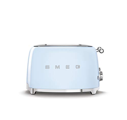 Smeg-50s-Retro-4-Slot-Toaster-TSF03PBUS-Bundle-with-Bamboo-Tongs-Pastel-Blue Smeg 50s Retro 4 Slot Toaster TSF03PBUS Bundle with Bamboo Tongs Pastel Blue