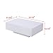 Mecor High Gloss White Rectangle Coffee Table, Modern Side/End/Sofa Table, 1 Layer Living Room Home Furniture, Small Size