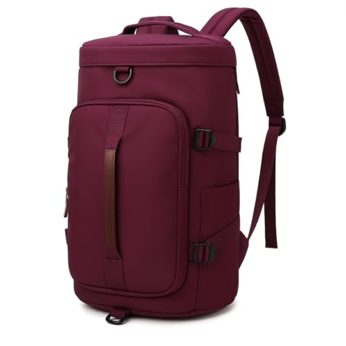 MOCHILA BOLSA De Viagem Academia Sport Com Bolso Impermeável Espaço Calçados Alça Lateral 30L Capacidade(ROXO)