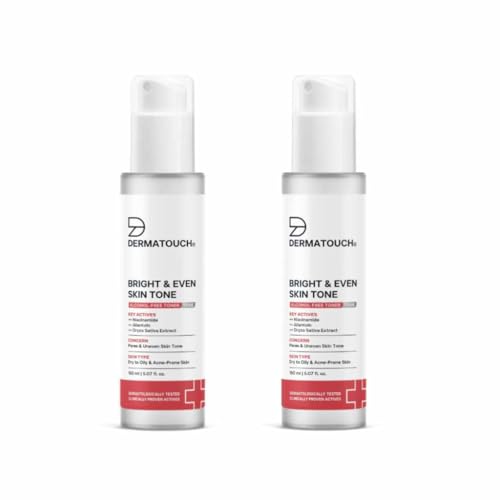 Image of DERMATOUCH BRIGHT & EVEN SKIN TONE ALCOHOL FREE TONER with 3% Niacinamide | Face Toner For Dullness, Dehydration & Open Pores | Suitable For All Skin Types | 150ml (Pack of 2)