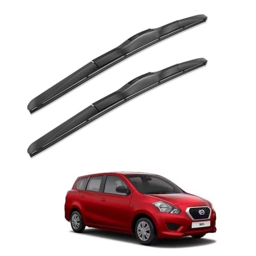 Image of Oshotto Frameless (O.E.M Type) Wiper Blades Compatible with Datsun Go Plus (24 inch / 24 inch)