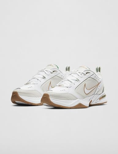 Nike Men's Air Monarch IV Training/Workout Shoes, White/Metallic Gold-Phantom-Lucky Green, 10 - Image 5
