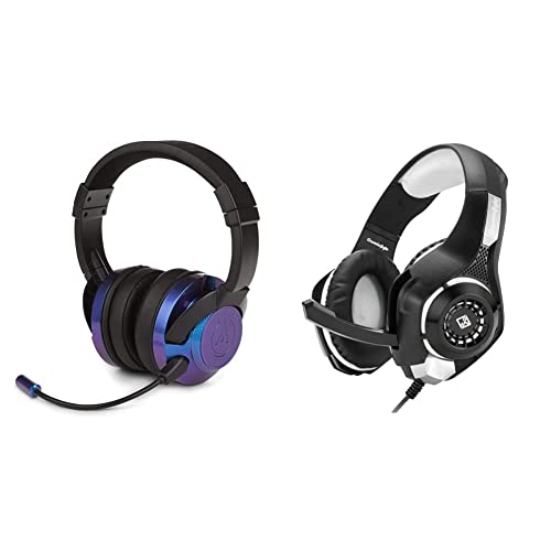 Image of PowerA Fusion Wired Stereo Gaming Headset with Mic for Playstation 4 (PS4), Xbox One, X,+Cosmic Byte GS410 Headphones with Mic and for PS5, PS4, Xbox One, Laptop, PC, iPhone and