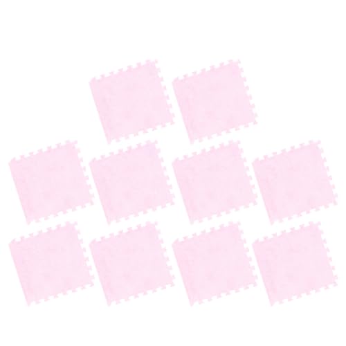 Ejoyous 10 Piezas de Plataforma de Lujosa con el Piso de Espuma, 30 X 31 CM CM Tiles de Alfombras de Espuma (PINK)