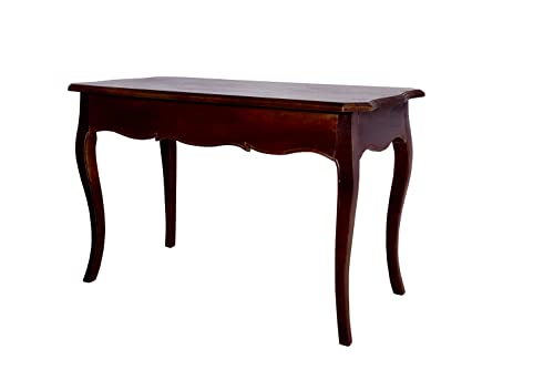 Image of WOODY Furniture Solid Wood Multipurpose Three Drawer Table Study Table | Wooden Console Table for Bedroom | Sheesham Wood Entryway Table with Storage (Natural Rough Finish)