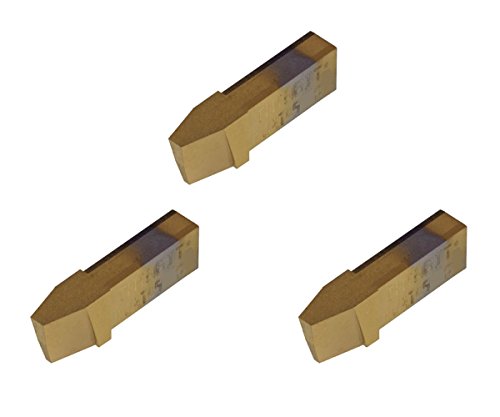 THINBIT 3 Pack LGAT05HSRC 'L' Series, TiN Coated high Speed Steel, Acme Threading Insert for 5 TPI in Plastics, Composites, Abusive Cutting Conditions and Low RPM Cutting.