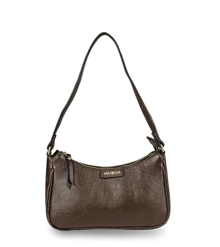 Bolsa Baguete Essenza | Couro Legítimo (Marrom)