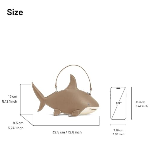 Image of JW PEI Women's Nerys Faux Suede Shark Look Top Handle Bag