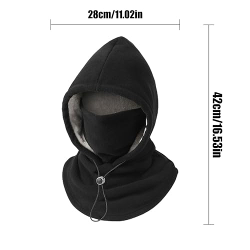 Balaclava Face Mask Men Women Fleece Ski Mask Balaclava Winter Hat Grey - image 4