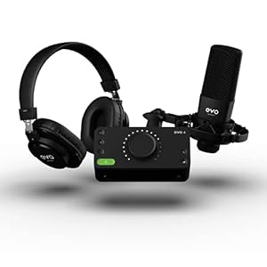 Audient EVO Start Recording Bundel (EVO 4 audio-interface, SR1 grootmembraan condensatormicrofoon, SR2000 gesloten…