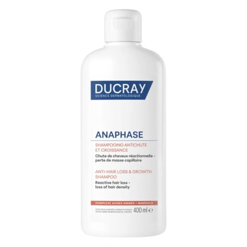 DUCRAY Anaphase - Shampoo bei temporärem Haarausfall - Kräftigt & beschleunigt Wachstum - Aminosäuren und Mineralien - +81% stärkeres Haar - Sichtbar mehr Volumen - Kraftloses Haar - 400 ml