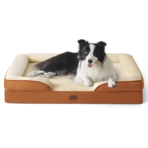 Bedsure Orthopedic Dog Beds Large Sized Dog - Washable Large Dog Cat Bed Waterproof, Comfort Dogs...