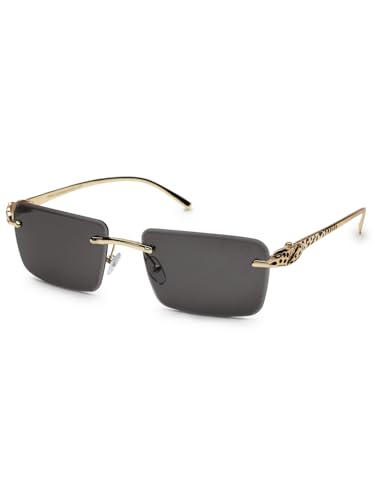 Image of HASHTAG EYEWEAR Men's Stylish Fashion Sunglasses | UV400 Protection | Branded Metal Frame | Trendy Eyewear for Men | Summer, Outdoor, Driving, and Beach Use | Lightweight and Comfortable