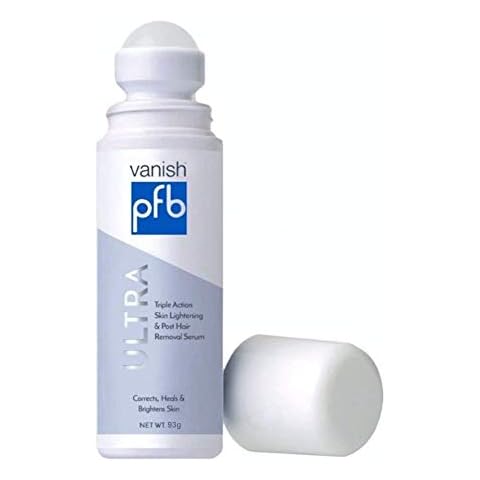 PFB Vanish Ultra with Chromabright & Shitake Mushroom, Triple Action Dark Spot Remover, Ingrown Hair & Razor Bump Stopper, Roll-On Skin Care Treatment, 93g – New Formula Cover