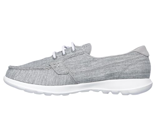 Image of Skechers womens Go Walk Lite - 136070 Boat Shoe, Grey, 12 US