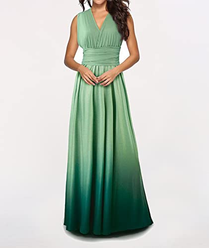 Image of Sexyshine Women's Backless Gown Dress Convertible Multi-Way Wrap Halter Cocktail Dress Bandage Bridesmaid Long Dresses
