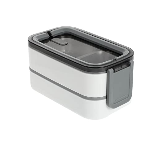 Cabilock 1 Caja De Juego Fiambrera de doble capa Contenedores de comida tarteras infantiles cajas de almuerzo infantiles caja de almacenamiento de alimentos bento