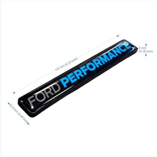 Ford Performance 3D Emblem - Includes Adhesive Holder - High-Quality Doming Sticker Set for Car, Workshop and Much More - Weatherproof and UV-Resistant (Ford Grey, Performance Red) Ford Performance 3D Emblem - Includes Adhesive Holder - High-Quality Doming Sticker Set for Car, Workshop and Much More - Weatherproof and UV-Resistant (Ford Grey, Performance Red)